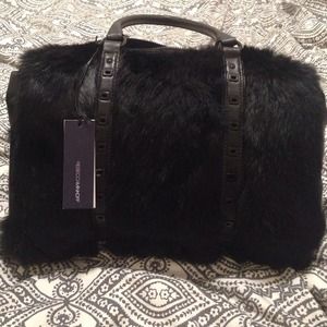 Bunny fur Rebecca minkoff bag! Bunny fur Rebecca minkoff bag!