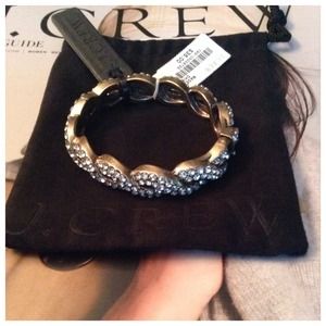 J.Crew braided pave bracelet J.Crew braided pave bracelet