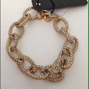 J. Crew Mini Pave Link Bracelet J. Crew Mini Pave Link Bracelet
