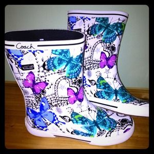 Coach rain boots size 6 Coach rain boots size 6