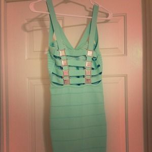 Nasty Gal mint bandage dress Nasty Gal mint bandage dress