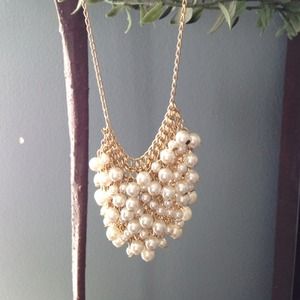 J.Crew mesh pearl necklace J.Crew mesh pearl necklace