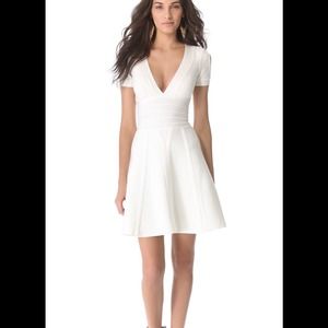 Stunning off white Herve Leger dress $1490 xs Stunning off white Herve Leger dress $1490 xs