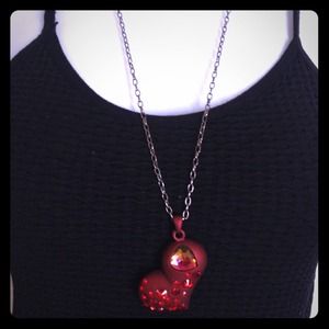 Black Halo Crystal Heart Necklace Black Halo Crystal Heart Necklace