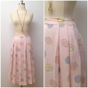 Vintage | 50s pink print skirt Vintage | 50s pink print skirt