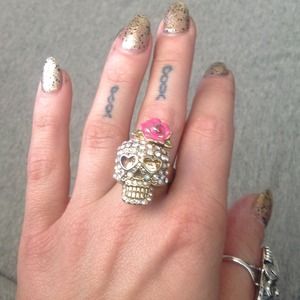 Authentic Betsey Johnson skull ring Authentic Betsey Johnson skull ring