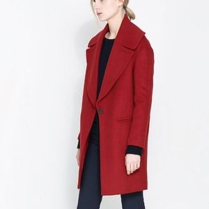 ZARA COAT WITH LARGE LAPEL Size M ZARA COAT WITH LARGE LAPEL Size M