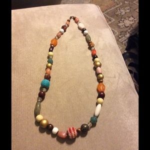 Multi-colored beaded necklace Multi-colored beaded necklace