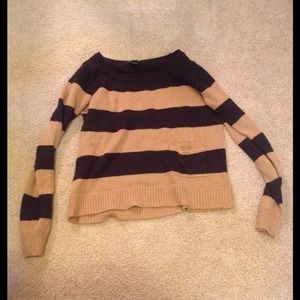 kind of cropped striped sweater kind of cropped striped sweater