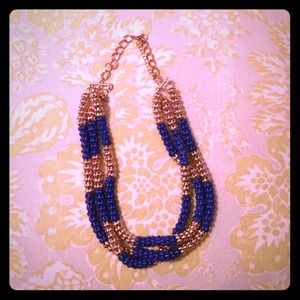Cobalt blue and gold Statement Necklace Cobalt blue and gold Statement Necklace