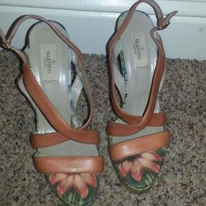 Valentino Flower Wedges Valentino Flower Wedges