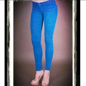 Flying Monkey bright blue skinny jeans Flying Monkey bright blue skinny jeans