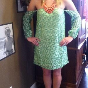 Off shoulder Mint Spring Dress Off shoulder Mint Spring Dress