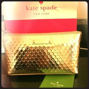 Kate Spade gold clutch Kate Spade gold clutch