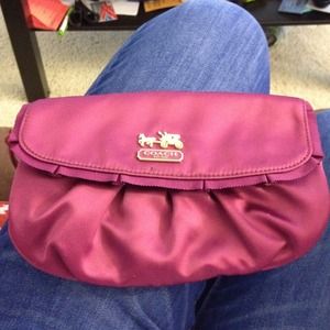 Coach satin Madison clutch Coach satin Madison clutch