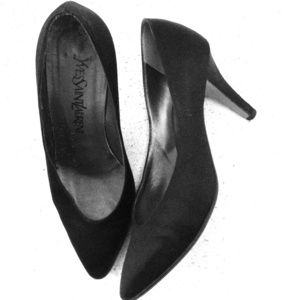 Yves Saint Laurent Black Size 6 Satin Heels. Yves Saint Laurent Black Size 6 Satin Heels.