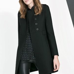 Zara double breasted twill coat Zara double breasted twill coat