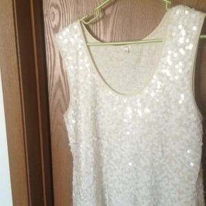 Gorgeous J crew sequined tank. Gorgeous J crew sequined tank.