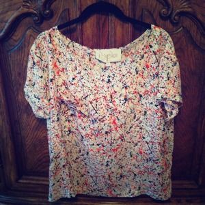 Rory Beca splatter silk top Rory Beca splatter silk top