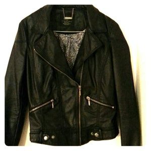 Zara black leather jacket Zara black leather jacket