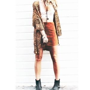 Satin safari print kimono Satin safari print kimono