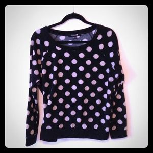 Black & Camel Polka Dot Sweater Black & Camel Polka Dot Sweater