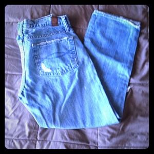 Abercrombie & Fitch Distressed Capris Abercrombie & Fitch Distressed Capris