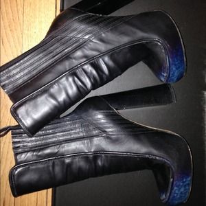 Alexander wang ankle boots black and blue Alexander wang ankle boots black and blue