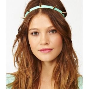 Nasty Gal Mint Green Spike Headband Nasty Gal Mint Green Spike Headband