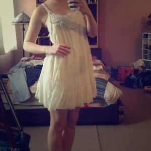 Cream lace dress Cream lace dress