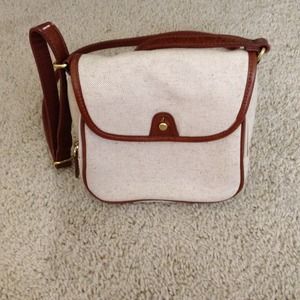 Jcrew canvas leather trim cross body minibag NWOT Jcrew canvas leather trim cross body minibag NWOT