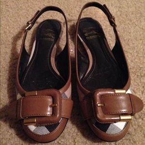 AUTHENTIC Burberry sling back flats AUTHENTIC Burberry sling back flats