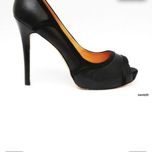 Authentic L.A.M.B.~LEIGHTON OPEN TOE PUMP HEEL 8 Authentic L.A.M.B.~LEIGHTON OPEN TOE PUMP HEEL 8