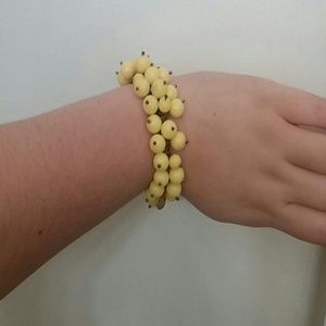 J.Crew yellow beaded bracelet J.Crew yellow beaded bracelet