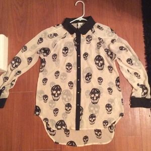 Pink Owl Skull Top Pink Owl Skull Top