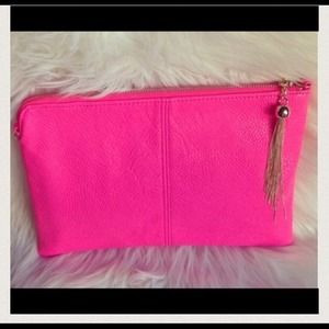 Tassle envelope clutch-neon pink Tassle envelope clutch-neon pink