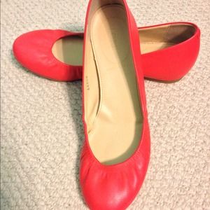 J.Crew CeCe Ballet Flats in Poppy J.Crew CeCe Ballet Flats in Poppy