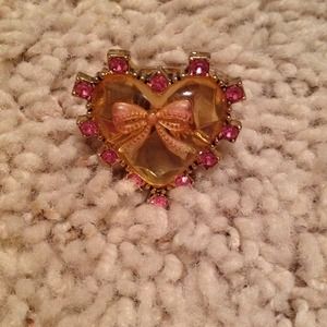 Betsey Johnson Heart and Bow Ring Betsey Johnson Heart and Bow Ring