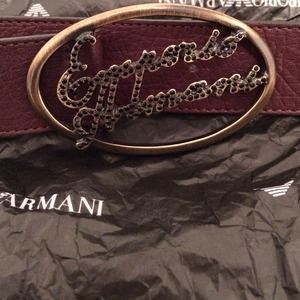 Emporio Armani Authentic Brown Leather Belt Emporio Armani Authentic Brown Leather Belt