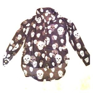 Sheer skull shirt, medium Sheer skull shirt, medium