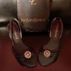 Beautiful Yves Saint Laurent Jeweled Heels- New Beautiful Yves Saint Laurent Jeweled Heels- New