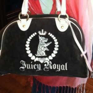 Authentic juicy couture pink brown bowler bag Authentic juicy couture pink brown bowler bag