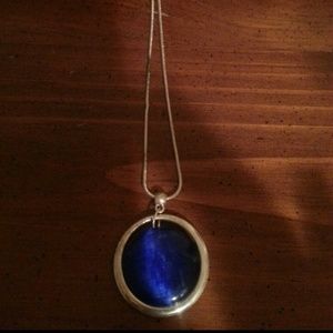 Stunning Cobalt Blue Silver Necklace Stunning Cobalt Blue Silver Necklace