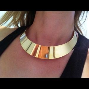Silver collar bib necklace Silver collar bib necklace