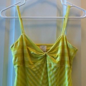 Anthropologie yellow striped tank Anthropologie yellow striped tank