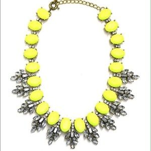 Neon Yellow Statement Necklace Neon Yellow Statement Necklace