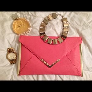 Host Pick: Asos Envelop clutch in Gold & Coral Host Pick: Asos Envelop clutch in Gold & Coral