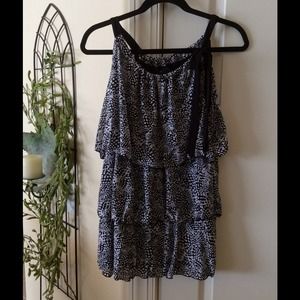 NWOT! Adorable printed, layered top. NWOT! Adorable printed, layered top.