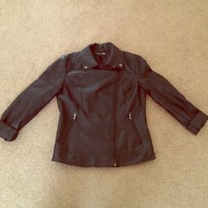 "Leather" Moto Blazer Jacket "Leather" Moto Blazer Jacket