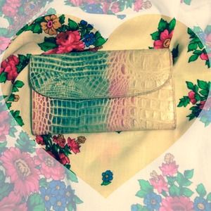 Vintage Ombrè Alligator Clutch Vintage Ombrè Alligator Clutch